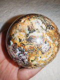 Natural Sphalerite Crystal Sphere Druzy Geode Pocket Polished Quartz Orb # 74