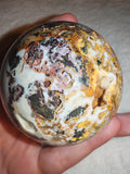 Natural Sphalerite Crystal Sphere Druzy Geode Pocket Polished Quartz Orb # 74