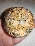 Natural Sphalerite Crystal Sphere Druzy Geode Pocket Polished Quartz Orb # 74