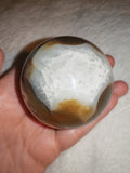 Natural Flower Agate Crystal Sphere Quartz Geode Druzy Pocket Polished Orb # 70