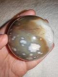 Natural Flower Agate Crystal Sphere Quartz Geode Druzy Pocket Polished Orb # 70