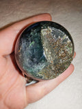 189g Natural Rainbow Fluorite Sphere Purple Green Crystal Orb Druzy Vug # 80