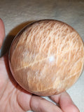 423g Natural Peach Moonstone Sphere Polished Apricot Feldspar Crystal Orb # 78
