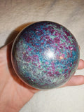 505g Ruby in Kyanite Fuchsite Crystal Sphere Polished Gemstone Orb Statement # 72