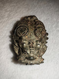 107g Pyrite Money Frog Carving Natural Fool's Gold Feng Shui Toad Figurine