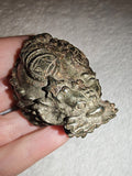 107g Pyrite Money Frog Carving Natural Fool's Gold Feng Shui Toad Figurine