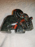 485g Natural African Bloodstone Elephant Carving Hand Polished Gemstone