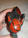 485g Natural African Bloodstone Elephant Carving Hand Polished Gemstone