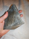 365g Natural Amethyst Geode Slice with Agate Eye Stalactite Infill Crystal