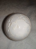 310g Natural White Agate Sphere Polished Crystal Orb with Druzy Vugs # 66