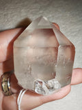 55g Clear Quartz Crystal Tower Polished Point Generator Rainbow Inclusions