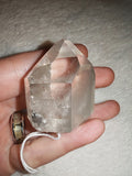 55g Clear Quartz Crystal Tower Polished Point Generator Rainbow Inclusions
