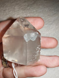 55g Clear Quartz Crystal Tower Polished Point Generator Rainbow Inclusions