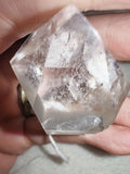 55g Clear Quartz Crystal Tower Polished Point Generator Rainbow Inclusions