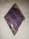 179g Dream Amethyst Mexican Crazy Lace Agate Polished Freeform Slab Slice