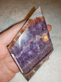 179g Dream Amethyst Mexican Crazy Lace Agate Polished Freeform Slab Slice
