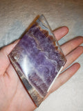 179g Dream Amethyst Mexican Crazy Lace Agate Polished Freeform Slab Slice