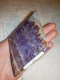 179g Dream Amethyst Mexican Crazy Lace Agate Polished Freeform Slab Slice
