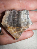 20g Raw Black Moonstone Rough Heart Specimen Golden Vein Feldspar Crystal