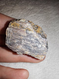 25g Raw Black Moonstone Specimen Rough Feldspar Crystal Golden Vein Chunk