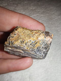 25g Raw Black Moonstone Specimen Rough Feldspar Crystal Golden Vein Chunk