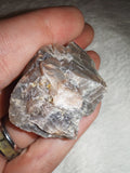 28g Raw Grey Moonstone Specimen Rough Black Feldspar Silver Flash Crystal Chunk