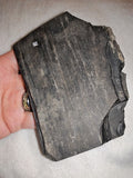 139g Large Black Kyanite Fan Slab Specimen Raw Dark Crystal Blade Plate #1