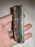 Natural Raw Jet Stone Specimen – 35g Tested Black Lignite / Fossilized Wood