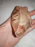 249g Large Fire Quartz Crystal Point Hematoid Raw Mineral Specimen Piece