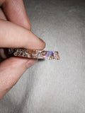 18g Australian Boulder Matrix Opal Slice Electric Blue Red Flash Precious Opal