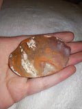 35g Red Moss Agate Slab Polished Plume Agate Slice Mineral Specimen