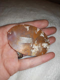 35g Red Moss Agate Slab Polished Plume Agate Slice Mineral Specimen