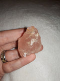 33g Raw Rose Quartz Rough Natural Pink Quartz Crystal Specimen