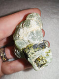 70g Natural Prehnite with Epidote Specimen Botryoidal Green Mineral Cluster