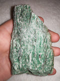 213g Large Natural Green Fuchsite Rough Mineral Specimen Shimmering Crystal Slab