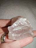124g Raw Rose Quartz Specimen Natural Rough Soft Pink Crystal Chunk