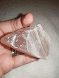 124g Raw Rose Quartz Specimen Natural Rough Soft Pink Crystal Chunk