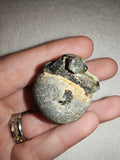 42g Natural Epidote Nodule Crystal Specimen Black Tourmaline Matrix Rock Chunk