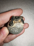 42g Natural Epidote Nodule Crystal Specimen Black Tourmaline Matrix Rock Chunk