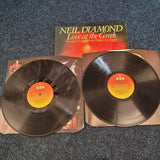 Neil Diamond Love At The Greek 1977 UK Double Vinyl LP CBS 95001