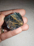 33g Natural Raw Blue Apatite Specimen Rough Deep Blue Crystal Chunk Healing
