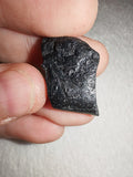 2g Raw Black Jet Specimen Natural Whitby Jet Rough Crystal Fossil Shard