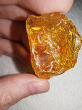9g Natural Raw Amber Copal Specimen Honey Golden Fossil Resin Crystal