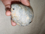 131g Natural Black Grey Agate Geode Slice Waterline Druzy Quartz Crystal Cave