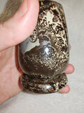 339g Hand Carved Petrified Wood Vessel Cup Fossil Wood Crystal Decor Piece
