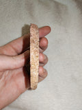 80g Polished Agate Slice Fortification Red Black Core Snowflake Crystal Display