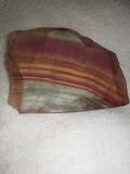 86g Rainbow Fluorite Window Slab Polished Multi Color Purple Yellow Crystal Slice