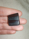 10g Tiger Iron Cabochon Polished Square Red Jasper Hematite Gemstone Cab
