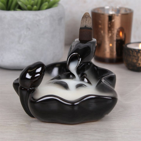 Pool to pool backflow incense burner