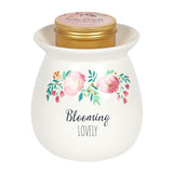 Blooming Lovely Ceramic Wax Melt Burner Gift Set